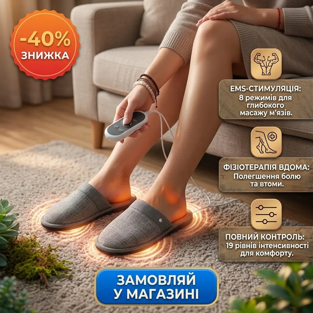 Переваги EMS-масажера у формі капців