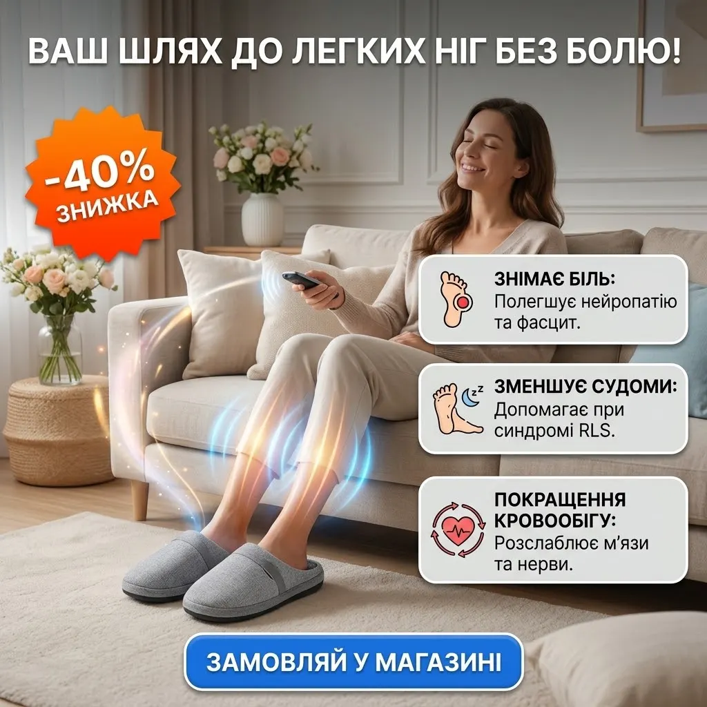 Характеристики EMS-масажера у формі капців